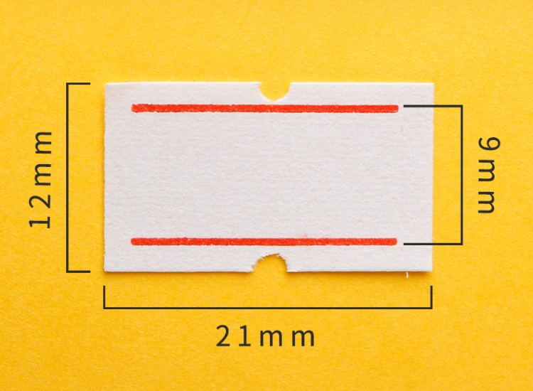 10卷装价格标签打码机白色标价纸打码纸打价纸单排标签彩色纸 - 图2