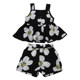 ເດັກຍິງດອກ suspender skirt suit summer ແບບ sleeveless ເດັກນ້ອຍ sundress summer ເດັກນ້ອຍເດັກຍິງ skirt ຊຸດສອງສິ້ນ