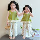 Mint Mambo Girls Suit ແບບ Summer ຊຸດສອງສິ້ນ