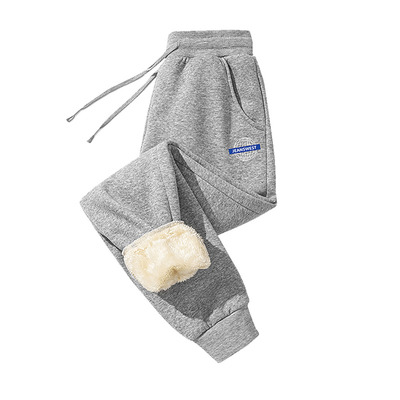 真维斯男装休闲束脚加绒保暖卫裤