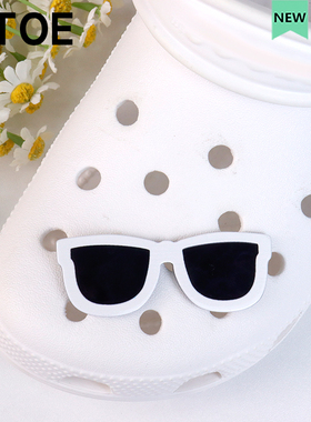 猫咪墨镜crocs洞洞鞋配饰diy