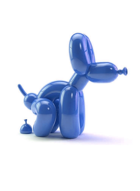 黑色气球治愈系雕塑ins摆件