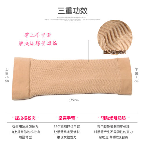 依更美瘦手臂套束臂衣瘦胳膊器材塑形收蝴蝶拜拜肉臂套粗手臂袖套 - 图0