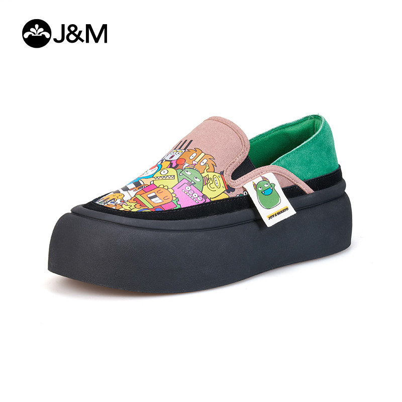 快乐玛丽松糕摇摇鞋2025春季新款懒人一脚蹬女鞋厚底休闲乐福鞋女,淘宝优惠券,粉丝福利购,淘宝优惠卷