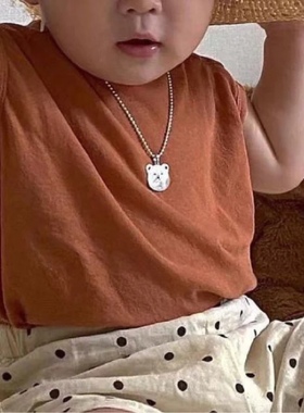 纯银银情侣儿童生日佛珠链刻字