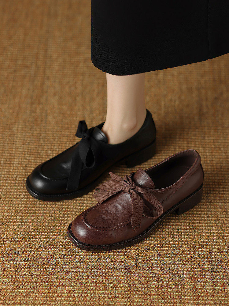 2026新款真皮复古风小个子轻便洋气高级气质百搭深口单鞋,淘宝优惠券,粉丝福利购,淘宝优惠卷