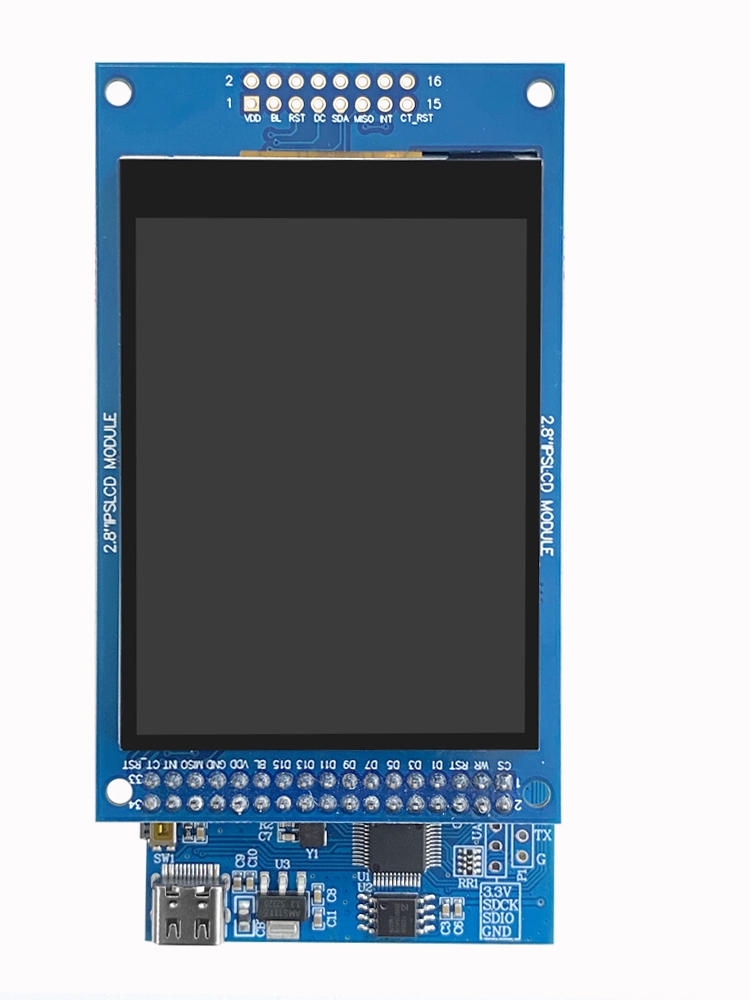 2.8寸TFT液晶屏显示屏ST7789彩屏ILI9341SP4线串口电容触摸GT911 - 图3