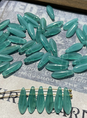 进口捷克琉璃剑珠单双孔5*16mm