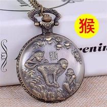 Flip Fashion Personality Nostalgometer Comeback Super Thick Student Quality Trends Men And Women Personality Necklaces Hang Watches