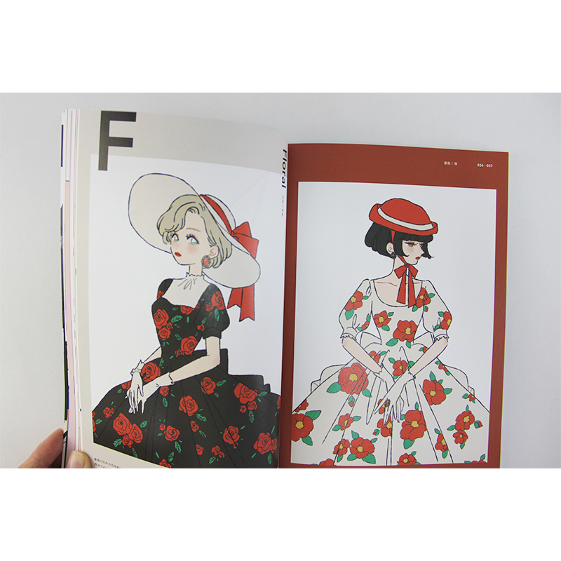 【现货】日文原版 FASHION ILLUSTRATION BOOK时尚插图手册 Tanaka画师插画作品集日本流行服装服饰时装设计艺术绘画书籍 PIE出版 - 图2