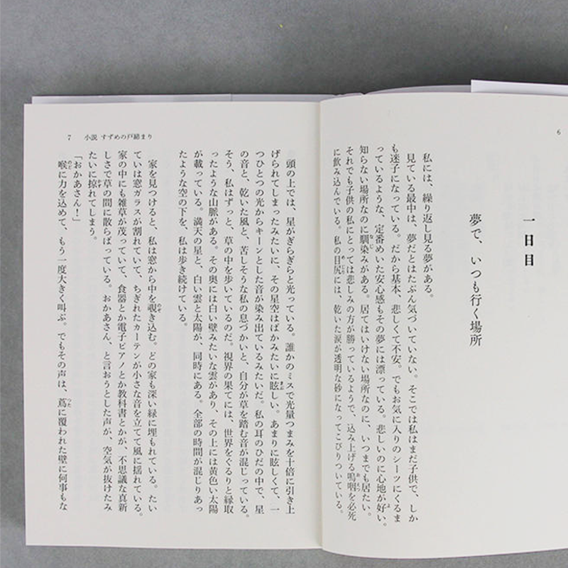 【现货】铃芽之旅 日文原版 小説 すずめの戸締まり 小说铃芽户缔铃芽的门锁 新海诚2022年动画电影原著小说 非特典版 天气之子 - 图2