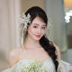 2025 new bridal Korean streamer hair accessories beaded exquisite hairpins gentle and beautiful atmosphere accessories set