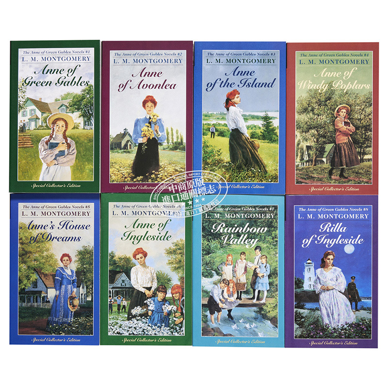 现货 绿山墙的安妮系列全集 8本套装蒙哥马利 英文原版 Anne of Green Gables Complete 8 Book L M Montgomery【中商原版】 - 图1