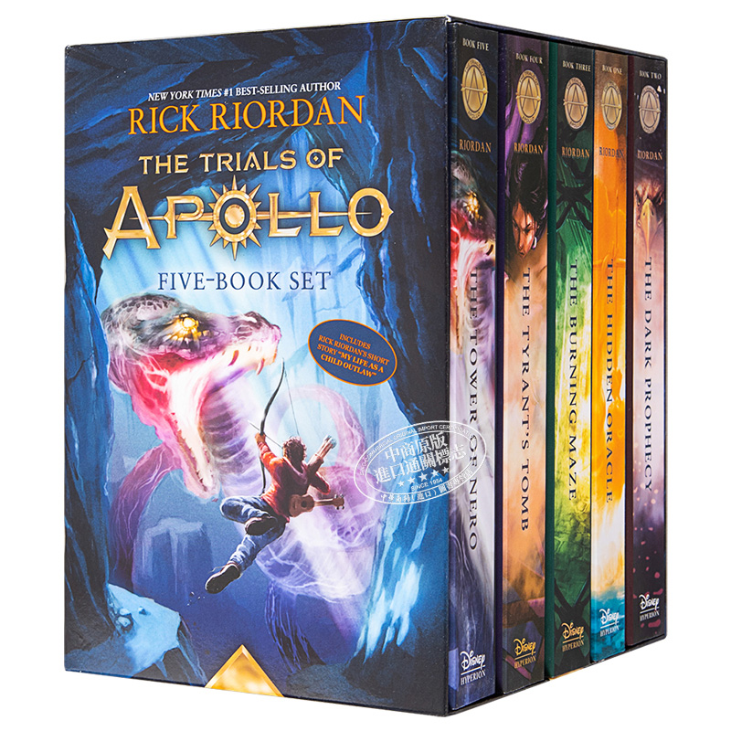 现货 阿波罗的审判 5本套装 英文原版 Trials of Apollo The 5 Book Paperback Boxed Set Rick Riordan【中商原版】 - 图3