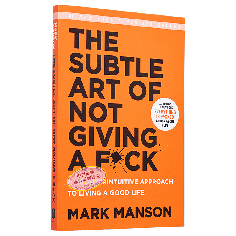 预售 马克 曼森 重塑幸福 The Subtle Art of Not Giving a F ck 英文原版 Mark Manson【中商原版】 - 图3