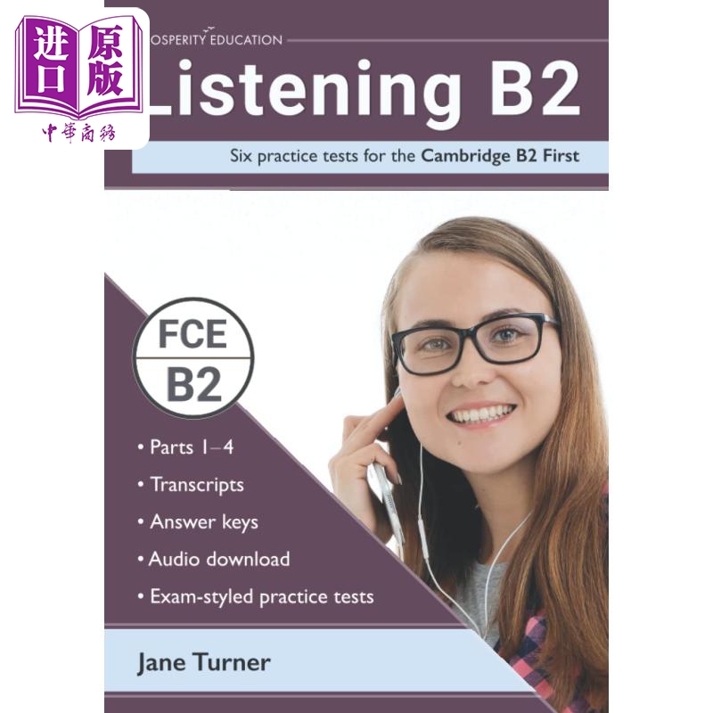 Listening B2 Six practice tests for the Cambridge B2 First听力提升剑桥FCE考试B2等级6套模拟测试练习2022【中商原版?-图0