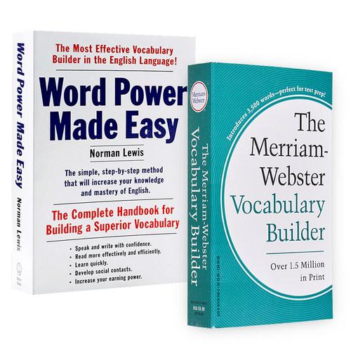 单词的力量+韦氏词根词典 工具书字典英语套装 英文原版Word Power Made Easy Vocabulary Builder英语词缀字典 - 图0