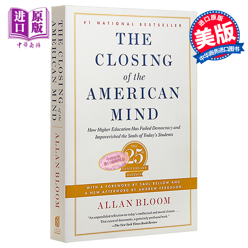 现货 【中商原版】美国精神的封闭 英文原版 Closing of the American Mind - 图0