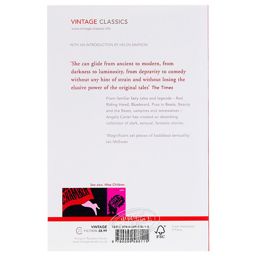 预售 【中商原版】安吉拉·卡特 染血之室与其他故事 英文原版 The Bloody Chamber And Other Stories Angela Carter 文学小说 - 图1