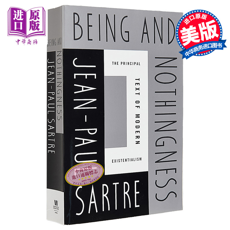 现货 存在与虚无 Being and Nothingness 英文原版 Jean Paul Sartre 让 保罗 萨特 Richard Moran新前言 哲学【中商原版】