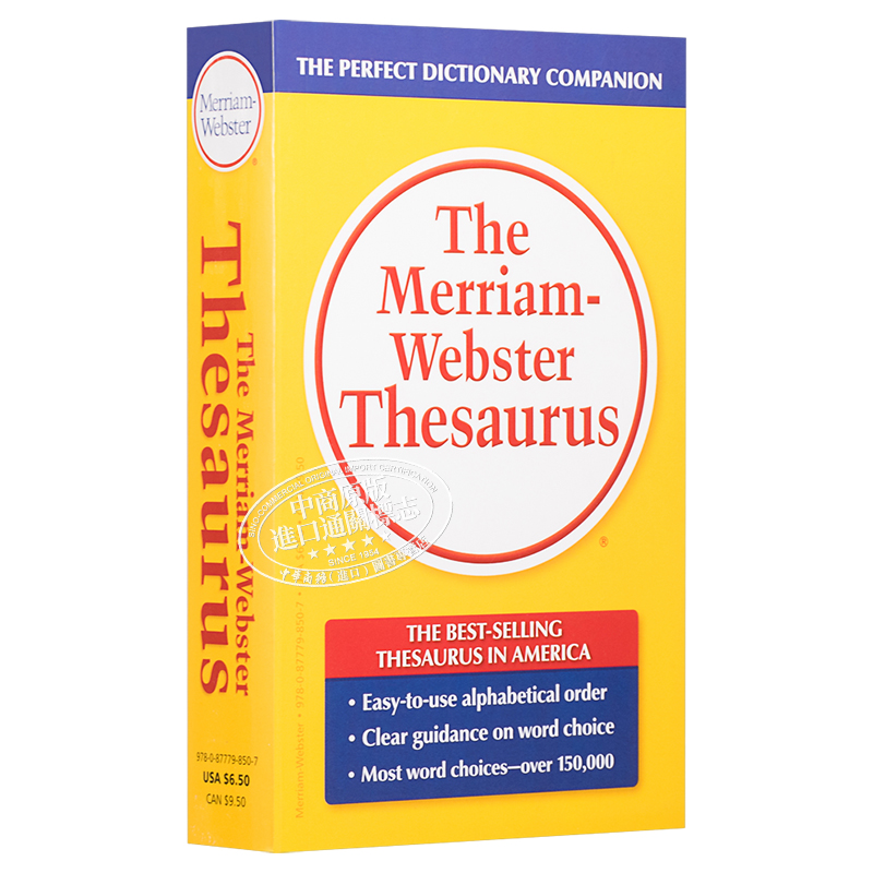 现货【中商原版】韦氏同义词英英字典英文原版 The Merriam-Webster Thesaurus-图3