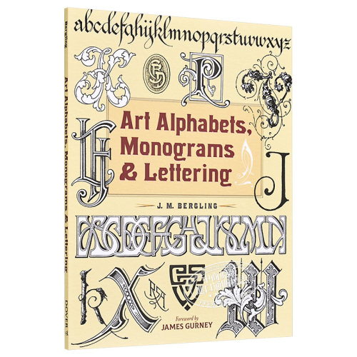 Art Alphabets Monograms&Lettering 进口艺术 艺术字母，花押字和手写体【中商原版】 - 图3