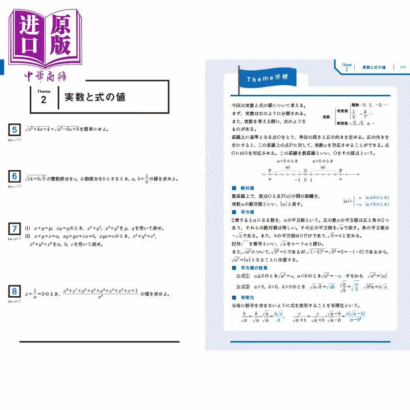 现货 数学1A 掌握大学合格的基础知识和解法 日文原版 大学合格のための基礎知識と解法が身につく 技216 数学1.A【中商原版】