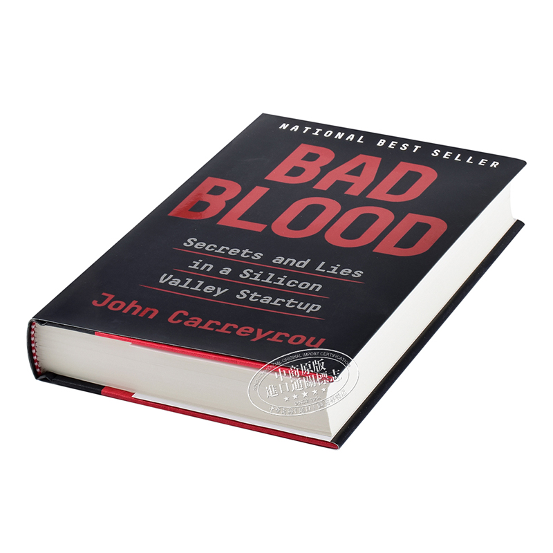 Bad Blood精装坏血：硅谷独角兽的骗局英文原版滴血成金John Carreyrou比尔盖茨推荐 Elizabeth Holmes乔布斯【中商原版?-图2