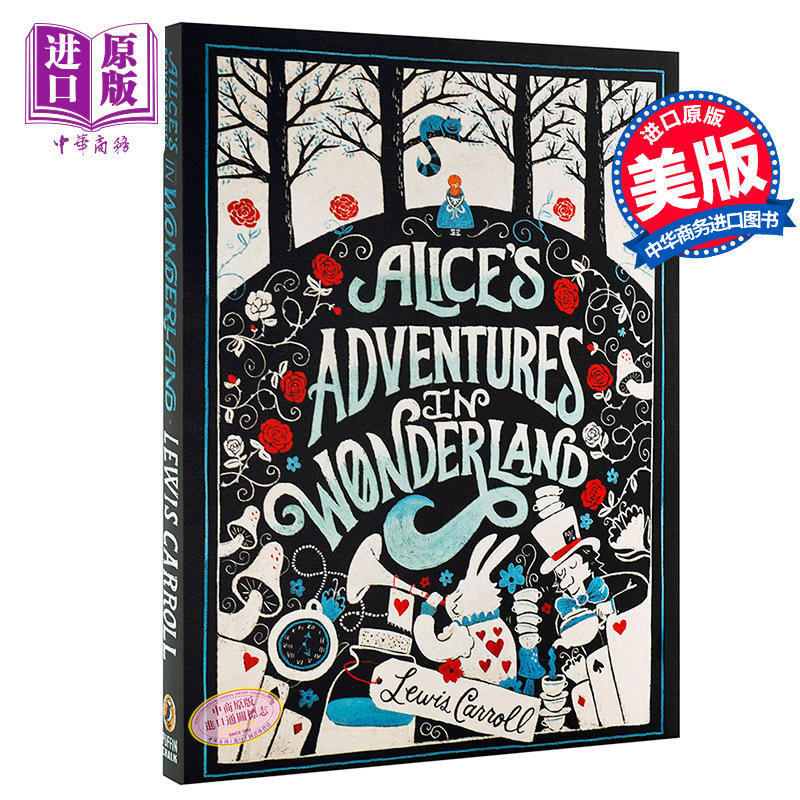 现货 爱丽丝梦游仙境 英文原版 Alice’s Adventures in Wonderland 经典儿童文学 童话故事书 儿童小说 插图童书 10-11岁 - 图0
