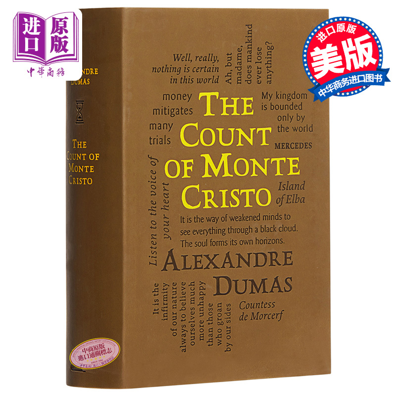 现货 基督山伯爵 Count of Monte Cristo 英文原版 Alexandre Dumas 【中商原版】 Word Cloud Classics - 图0