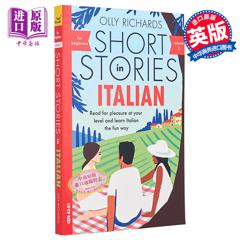 现货适合初学者的意大利语短篇小说第2卷英文原版 Short Stories in Italian for Beginners Olly Richards【中商原版】-图0