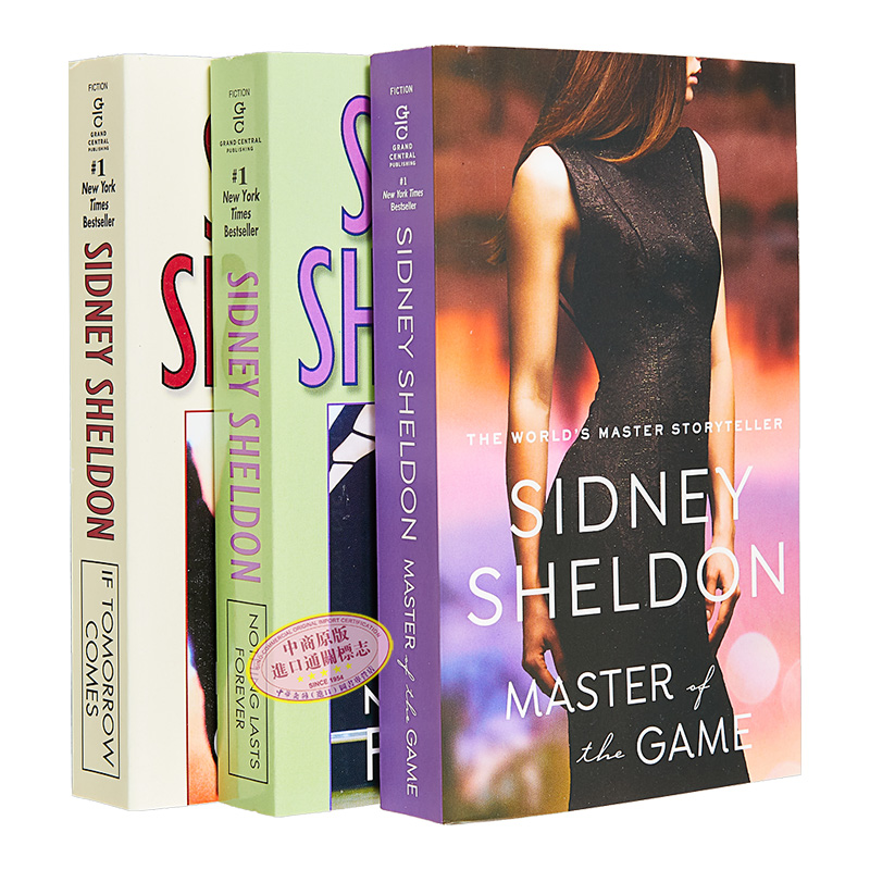 现货 西德尼 谢尔顿经典作品 3本套装 英文原版 Sidney Sheldon 假如明天来临 谋略大师 没有永恒的东西【中商原版】 - 图3