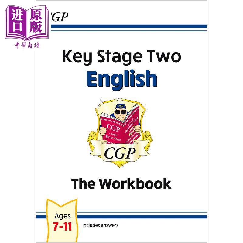 现货 英国CGP原版 KS2 数学 英语 语法标点拼写 练习册套装3册 7-11岁 Year 3-6 小学3 4 5 6年级 英文原版【中商原版】 - 图1