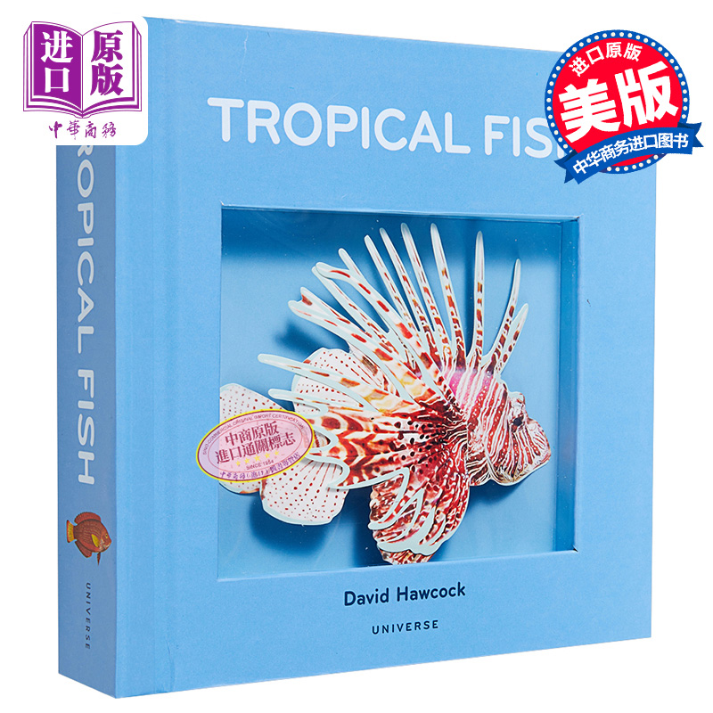 现货 英国纸艺大师大卫 霍考克 热带鱼立体书 Tropical Fish 英文原版 David Hawcock 3D立体书 礼品书【中商原版】 - 图0