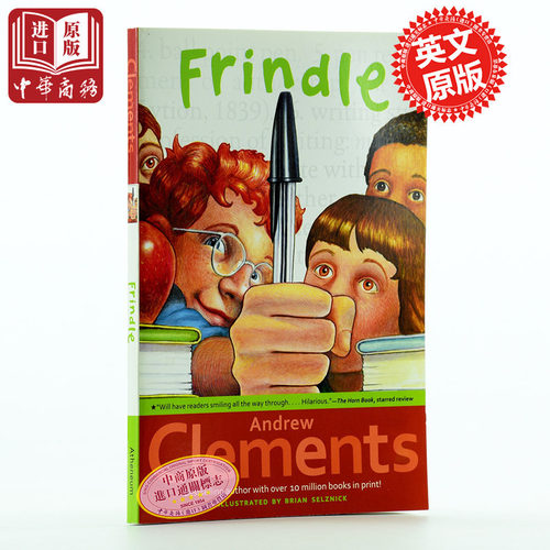 我们叫它粉灵豆Frindle 英文原版小初文学 安德鲁.克莱门斯美国经典校园小说 儿童文学 少儿课外读物 桥梁书 830L【中商原版】 - 图0