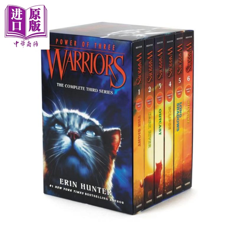 猫武士三部曲三力量6册 赠音频 620~770L Warriors Power of Three 英文原版 传奇的猫族成长励志 儿童文学桥梁章节书小说【中商原,淘宝优惠券,粉丝福利购,淘宝优惠卷