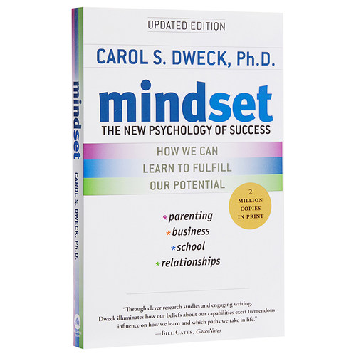 mindset英文版 终身成长 重新定义成功的思维模式 卡罗尔德韦克 Mindset Carol Dweck 比尔盖茨推荐好书 英文原版 - 图0