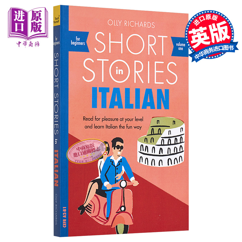 现货 适合初学者的意大利语短篇小说 Short Stories in Italian for Beginners 英文原版 Olly Richards 小语种学习【中商原版】 - 图0