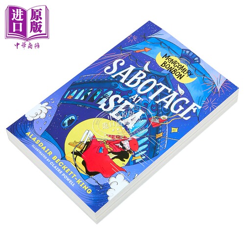 蒙哥马利邦邦4 海上阴谋 Montgomery Bonbon abotage at Sea 英文原版 Alasdair Beckett King 犯罪悬疑小说 - 图0