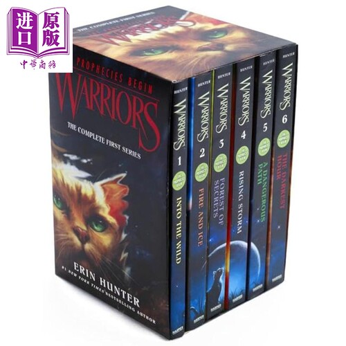 猫武士一部曲预言开始6册 赠音频 790~900L Warriors The Complete First Series 英文原版传奇的猫族 儿童文学章节书小说【? - 图2