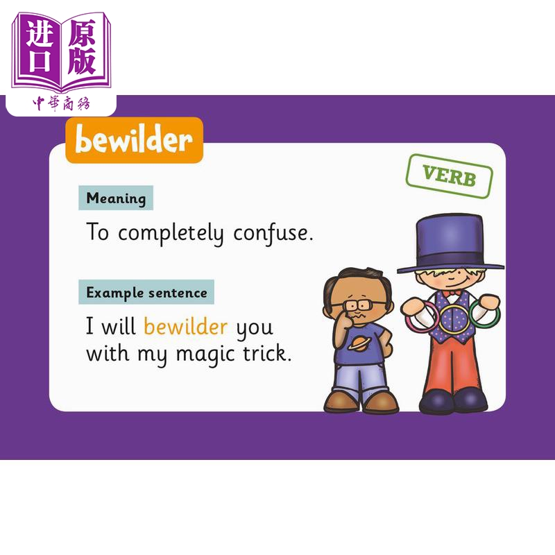 Vocabulary Flashcards for Ages 5-7 5-7岁单词卡片 英文原版进口 小学教辅参考书工具书 英语单词卡片 英语学习【中商原版? - 图3