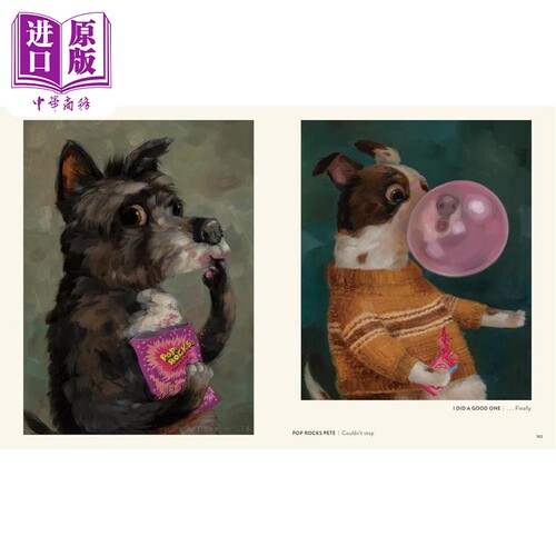 预售 Dog Only Knows 进口艺术 只有狗知道：艾莉森 弗兰德的狗狗肖像画 alison friend 【中商原版】 - 图2