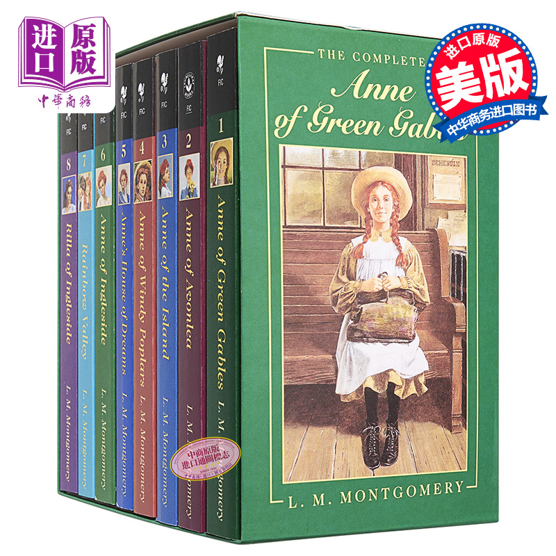 现货 绿山墙的安妮系列全集 8本套装蒙哥马利 英文原版 Anne of Green Gables Complete 8 Book L M Montgomery【中商原版】 - 图0