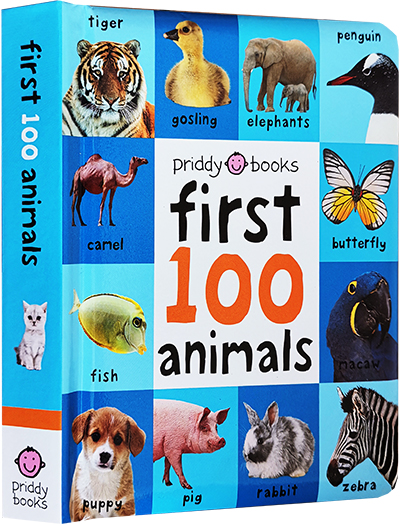 预售 【中商原版】First 100 Words/Animals/Trucks单词入门书图解字词典3册Roger Priddy图画单词书 英文原版 纸板书 幼儿启蒙认? - 图2