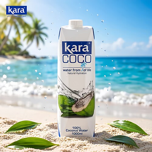 kara佳乐椰子水1L原装进口椰子鸡水果茶奶茶原料补水饮料纯椰子水 - 图0