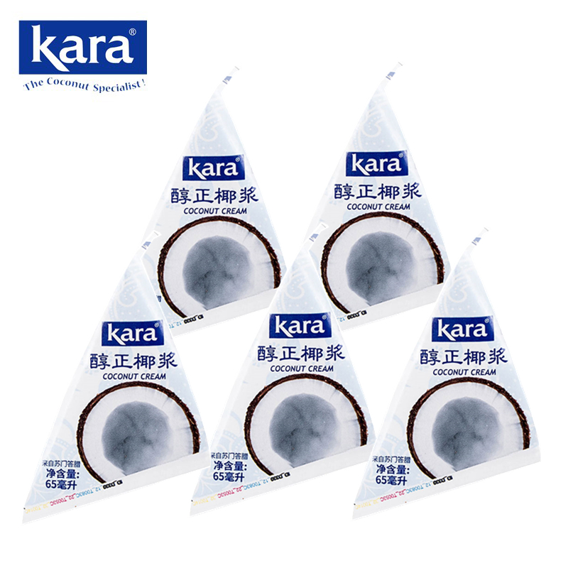 Kara醇正椰浆65ml*36支整箱原装进口高浓度佳乐椰奶椰汁咖喱原料 - 图3