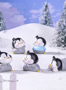 微景观创意可爱萌萌小企鹅装饰品