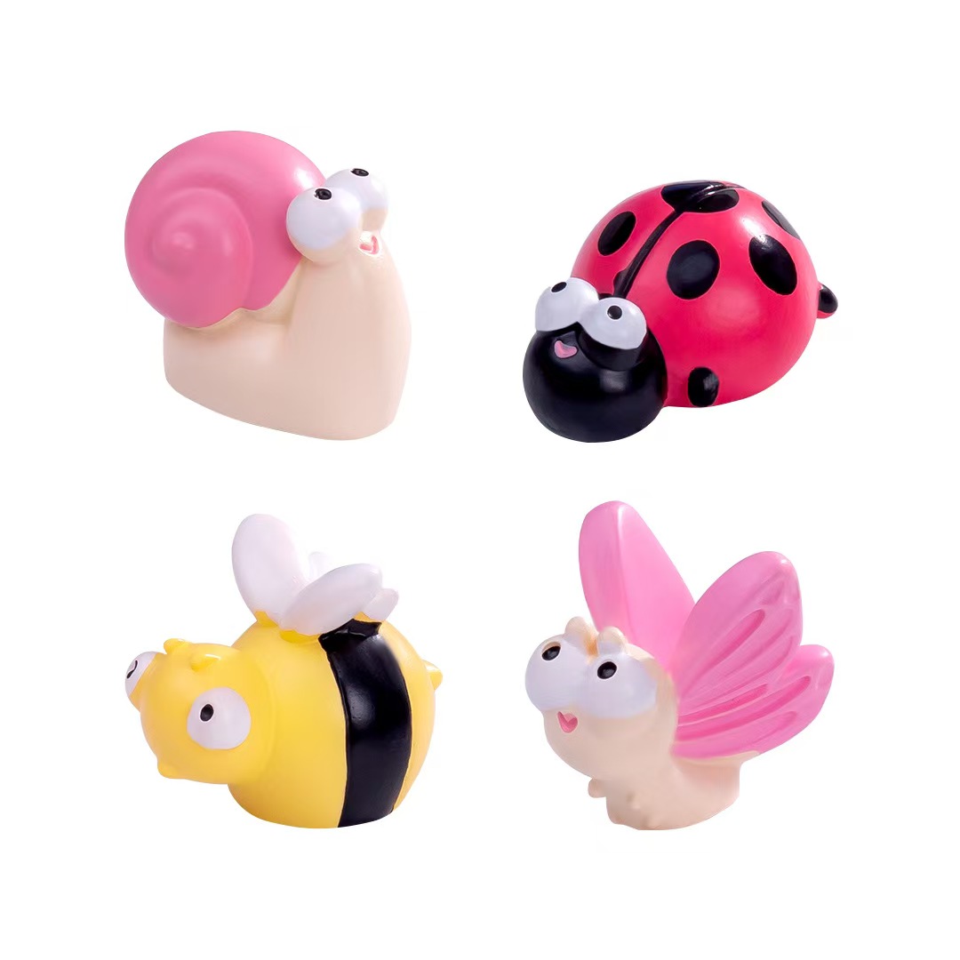 苔藓微景观创意毛毛虫蜗牛昆虫 园艺造景diy装饰品配件迷你小摆件 - 图3