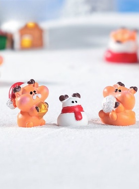 可爱圣诞麋鹿公仔diy装饰品摆件