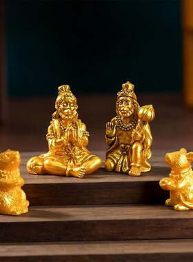 东南亚象鼻神祈福元宝公仔摆件